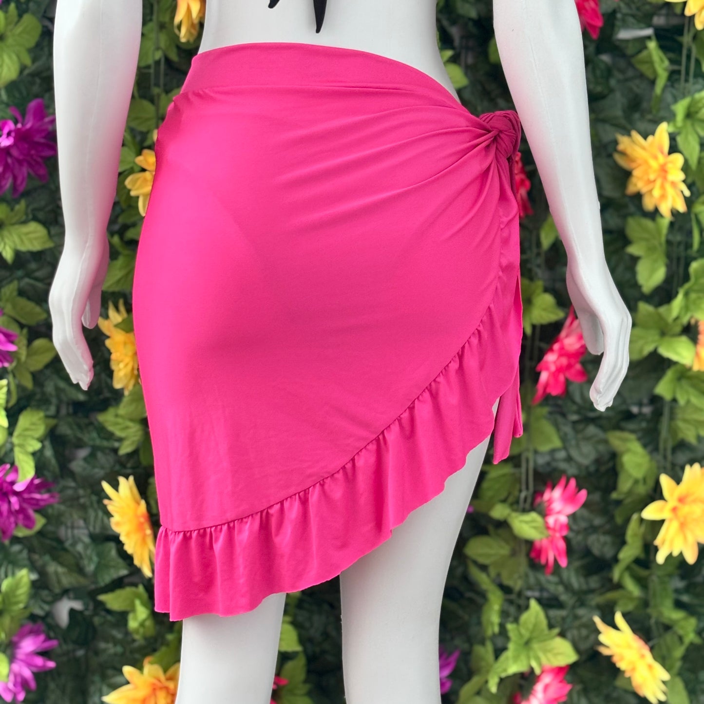 Caribe-Pink Lycra Sarong