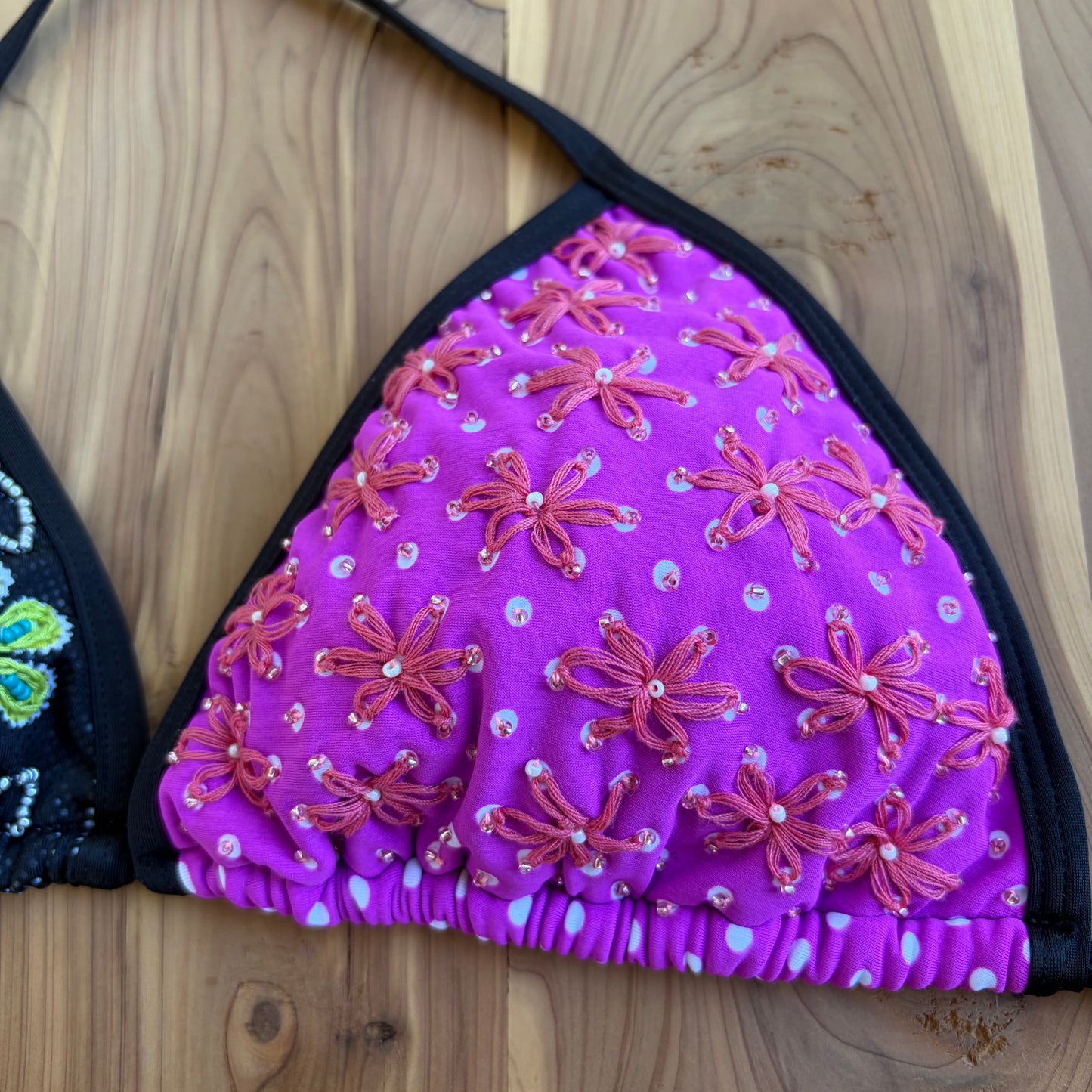 Lira - Premium Hand-Embroidered Colombian Bikini – Multicolor Tropical Print