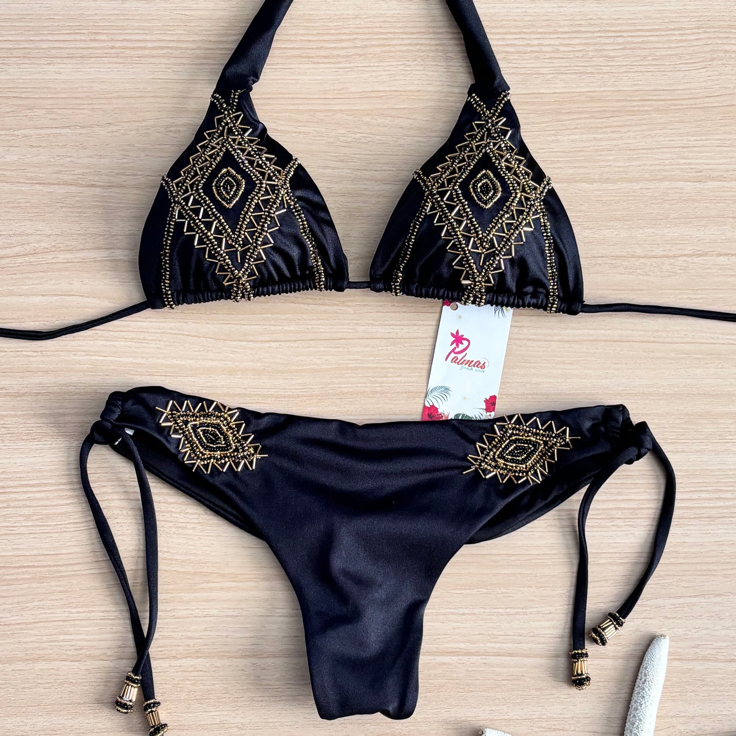 Cali-Embroidered Bikini Set – Handmade in Colombia – Semi Brazilian