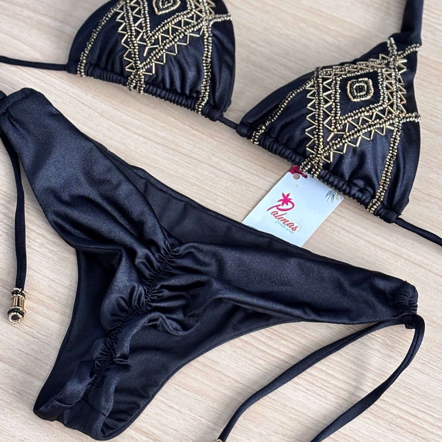 Cali-Embroidered Bikini Set – Handmade in Colombia – Semi Brazilian
