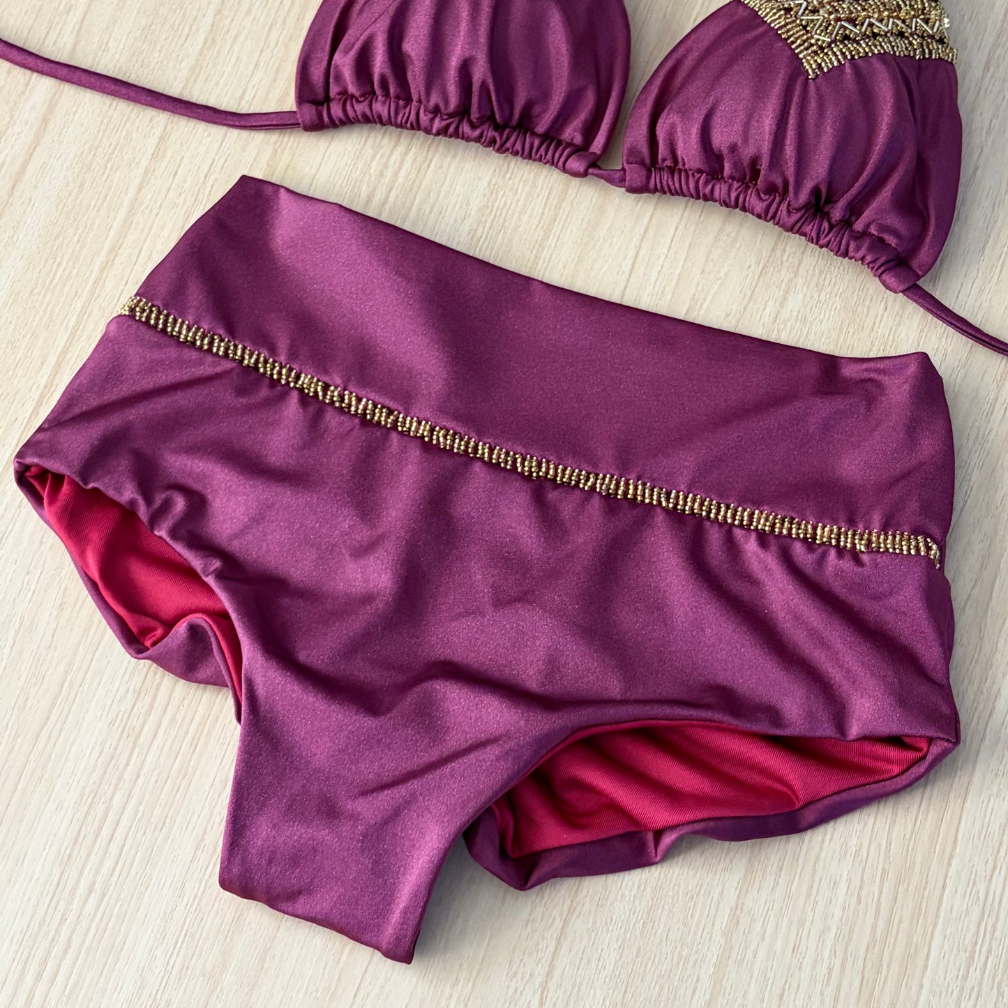 Rose / Highwaist Bikini Set