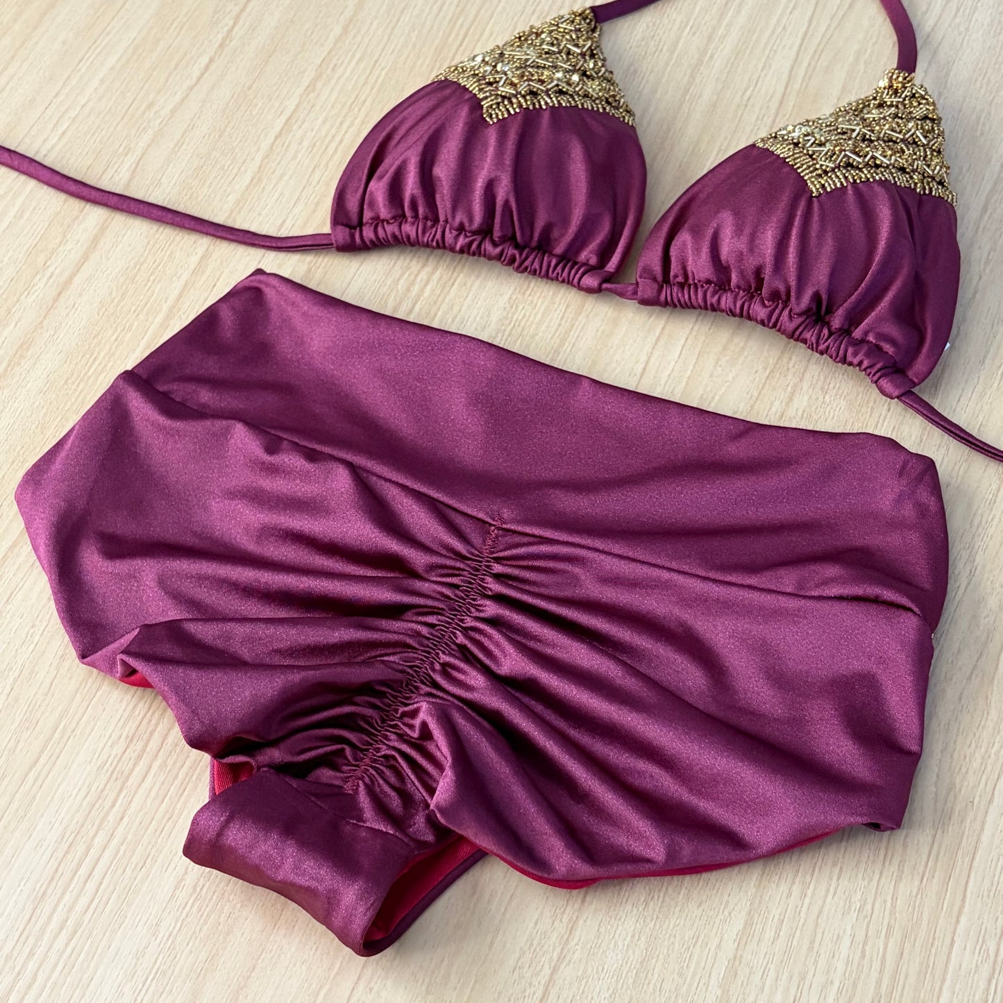 Rose / Highwaist Bikini Set