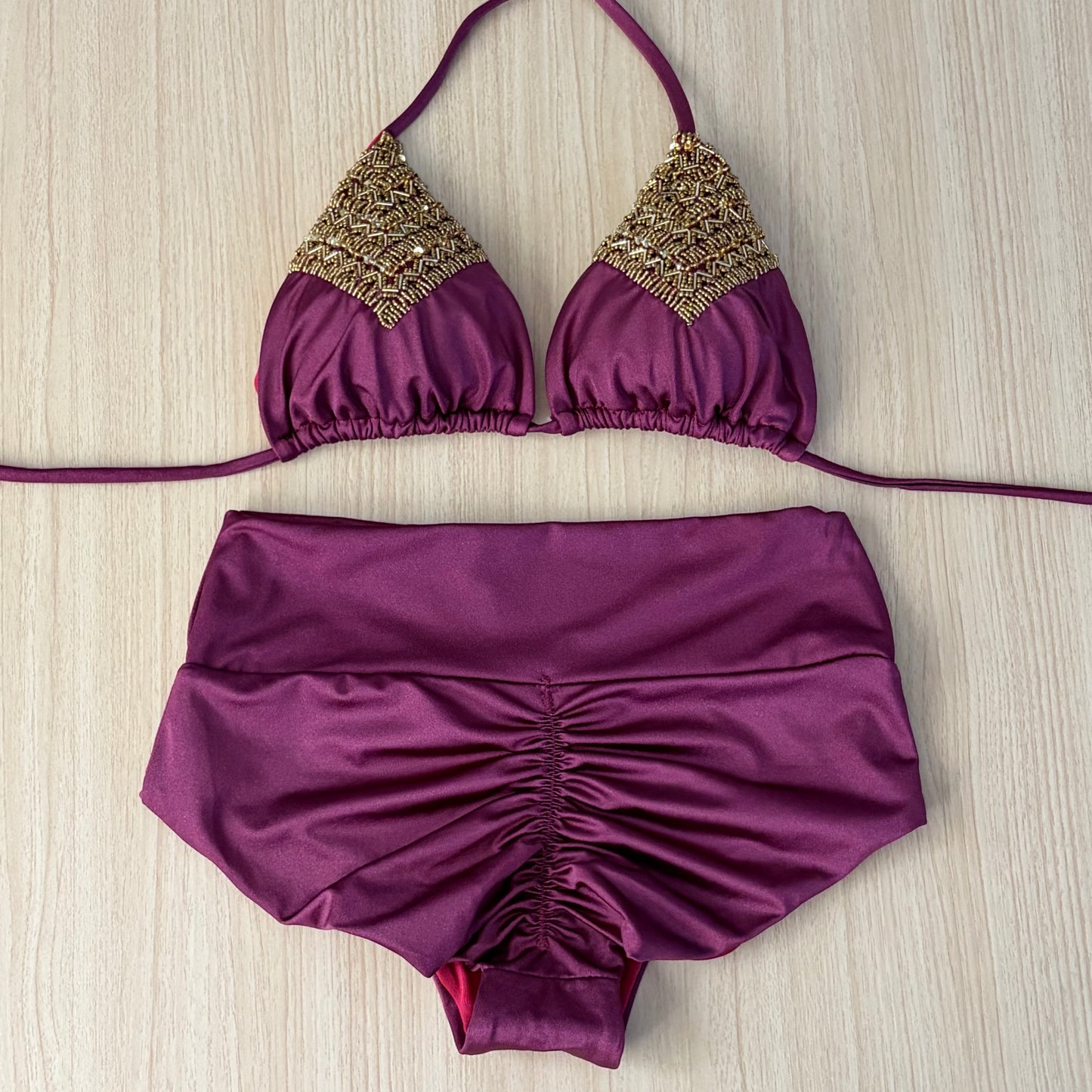 Rose / Highwaist Bikini Set