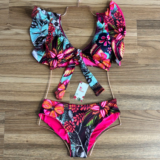 Bourbon - Bikini Set (Fuchsia)