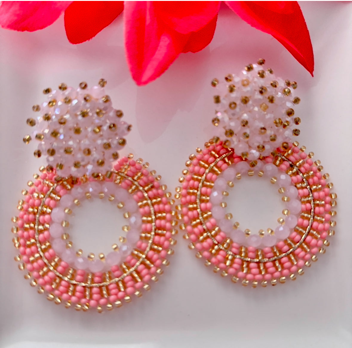 Peach - Artisan Earrings